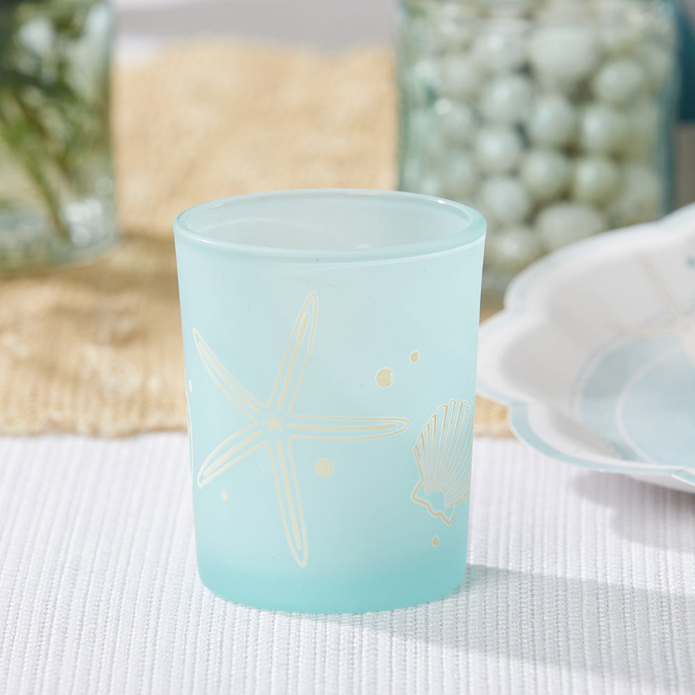 Beach Party Frosted Glass Votive (Set of 4) - Alternate Image 4 | My Wedding Favors
