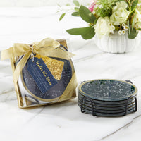 Thumbnail for Under the Stars Glass Coaster with Holder (Set of 6) - Alternate Image 3 | My Wedding Favors