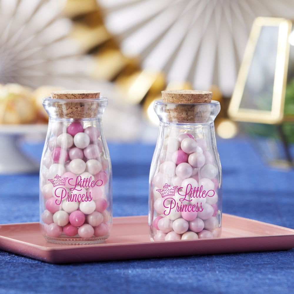 3.8 oz. Vintage Milk Bottle Favor Jar - Little Princess (Set of 18) - Alternate Image 7 | My Wedding Favors