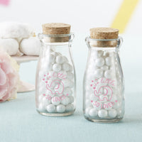 Thumbnail for 3.8 oz. Vintage Milk Bottle Favor Jar - Pink Elephant (Set of 18)