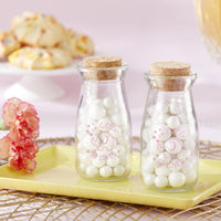 Thumbnail for 3.8 oz. Vintage Milk Bottle Favor Jar - Pink Elephant (Set of 18)