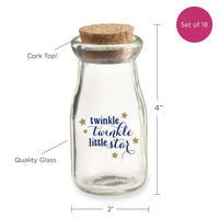 Thumbnail for 3.8 oz. Vintage Milk Bottle Favor Jar - Twinkle Twinkle (Set of 18)