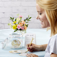 Thumbnail for Iridescent Baby Shower Wish Jar with Heart Shaped Cards - Main Image | My Wedding Favors