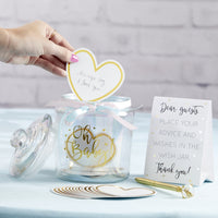 Thumbnail for Iridescent Baby Shower Wish Jar with Heart Shaped Cards - Alternate Image 2 | My Wedding Favors