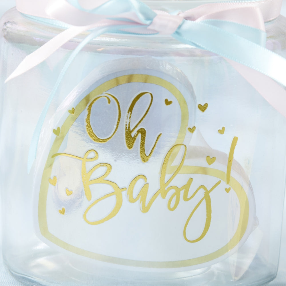 Iridescent Baby Shower Wish Jar with Heart Shaped Cards - Alternate Image 3 | My Wedding Favors