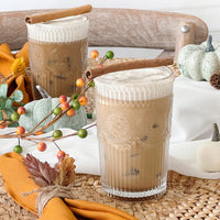 Thumbnail for 13 oz. Vintage Textured Clear Drinking Glass Cups (Set of 6) - Alternate Image 4 | My Wedding Favors