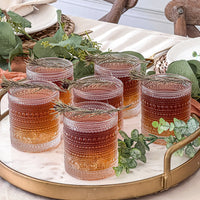 10 oz. Textured Hobnail Beaded Clear Rocks Drinking Glasses (Set of 6) - Main Image | My Wedding Favors