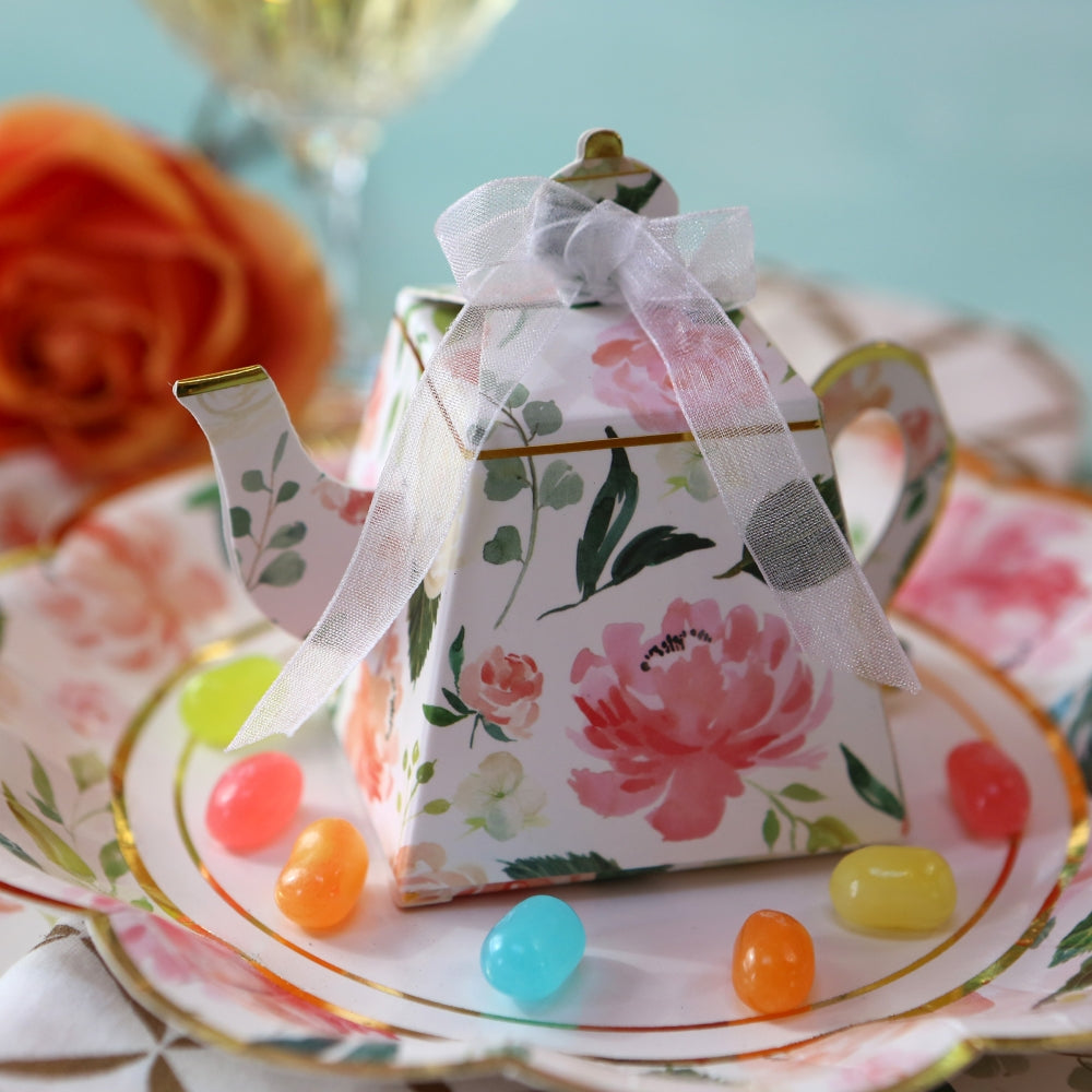 Floral Teapot Favor Box (Set of 24) - Alternate Image 5 | My Wedding Favors