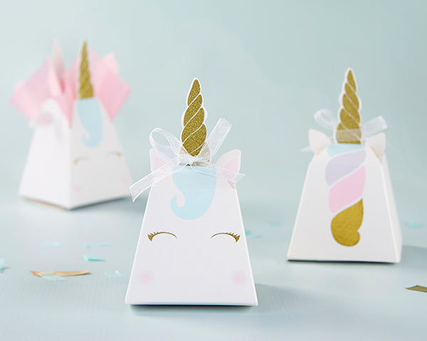 Kate Aspen Unicorn Favor Box - Set of 12