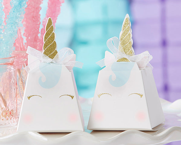 Kate Aspen Unicorn Favor Box - Set of 12