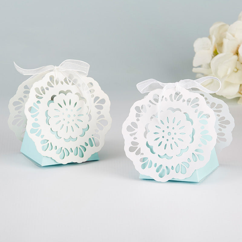 Something Blue Lace Favor Box (Set of 12) - Main Image | My Wedding Favors