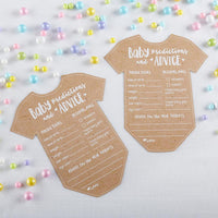Thumbnail for Baby Shower Prediction Advice Card - Onesie Shape (Set of 50) - Main Image | My Wedding Favors