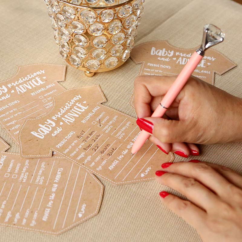 Baby Shower Prediction Advice Card - Onesie Shape (Set of 50) - Alternate Image 6 | My Wedding Favors