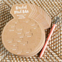 Thumbnail for Kraft Bridal Shower Game Card - Ring Shape (Set of 50) - Alternate Image 3 | My Wedding Favors