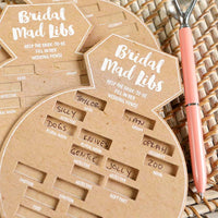 Thumbnail for Kraft Bridal Shower Game Card - Ring Shape (Set of 50) - Alternate Image 8 | My Wedding Favors