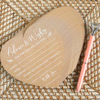 Thumbnail for Wedding Advice Card - Heart Shape (Set of 50) - Alternate Image 4 | My Wedding Favors
