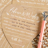 Thumbnail for Wedding Advice Card - Heart Shape (Set of 50) - Alternate Image 5 | My Wedding Favors