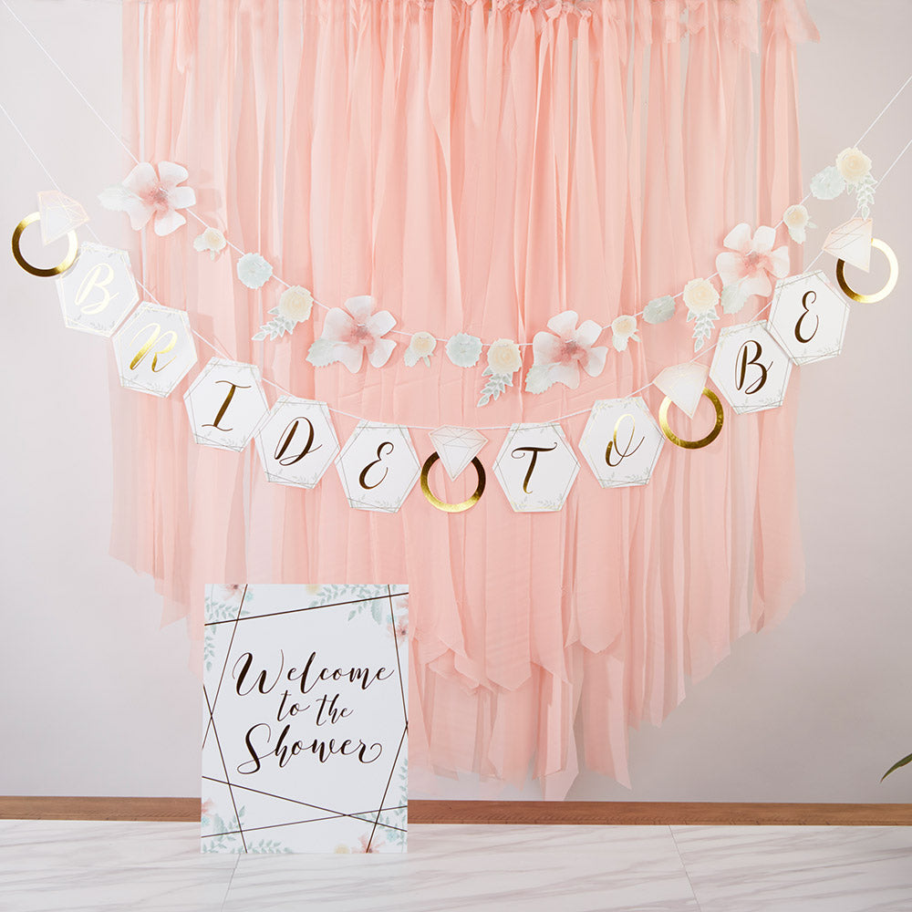 Geometric Floral Bridal Shower Kit - Alternate Image 3 | My Wedding Favors