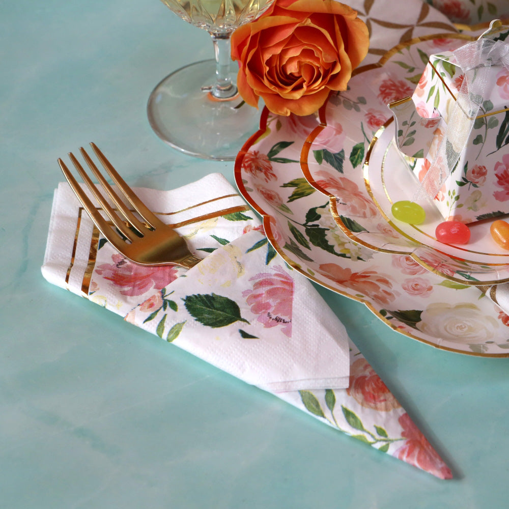 Floral Paper Napkins (Set of 30) - Alternate Image 7 | My Wedding Favors