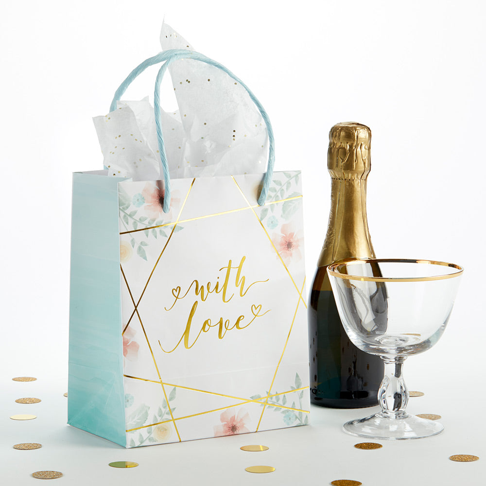Geometric Floral Gift Bag (Set of 12)