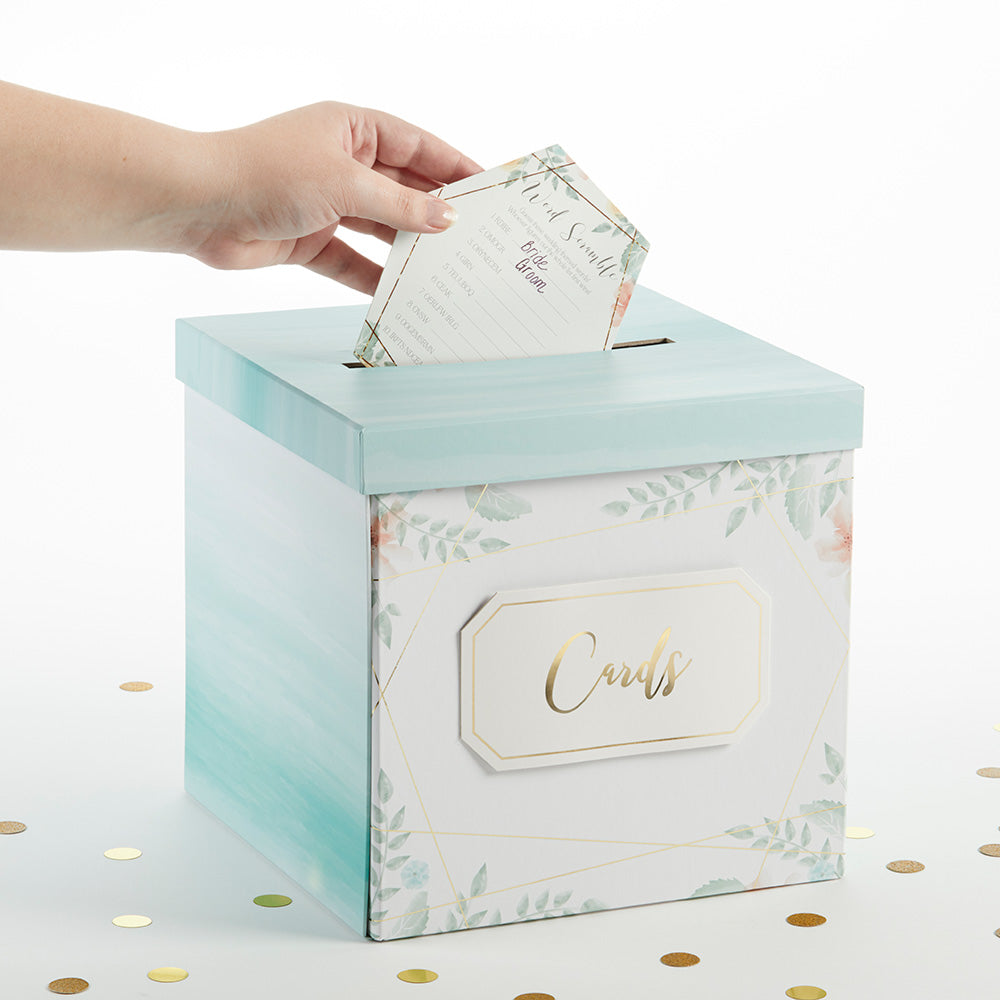 Geometric Floral Card Box - Alternate Image 3 | My Wedding Favors