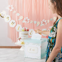 Geometric Floral Card Box - Alternate Image 4 | My Wedding Favors