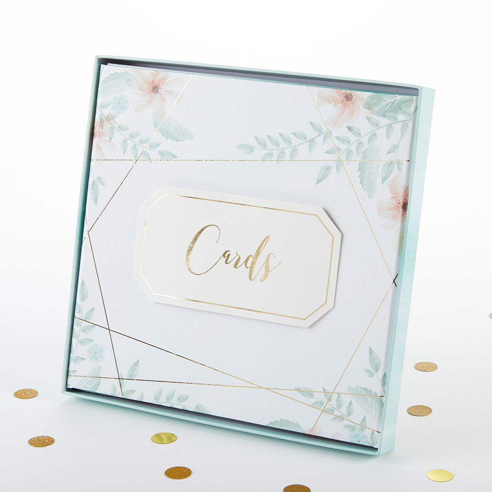 Geometric Floral Card Box - Alternate Image 6 | My Wedding Favors