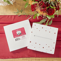 Burgundy Blush Floral Collapsible Card Box - Alternate Image 3 | My Wedding Favors