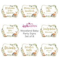 Thumbnail for Woodland Baby Décor Sign Kit (Set of 8) - Alternate Image 5 | My Wedding Favors