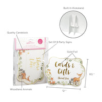 Thumbnail for Woodland Baby Décor Sign Kit (Set of 8) - Alternate Image 6 | My Wedding Favors