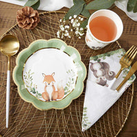 Thumbnail for Woodland Baby 7 in. Premium Paper Plates (Set of 16) - Alternate Image 3 | My Wedding Favors