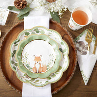 Thumbnail for Woodland Baby 7 in. Premium Paper Plates (Set of 16) - Alternate Image 5 | My Wedding Favors