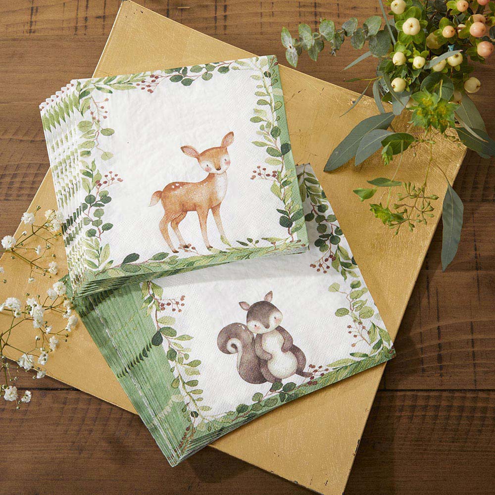 Woodland Baby 2 Ply Paper Napkins (Set of 30) - Main Image | My Wedding Favors