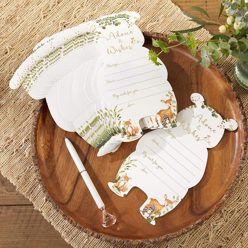 Woodland Baby Advice Card & Baby Shower Game (Set of 50) - Alternate Image 7 | My Wedding Favors