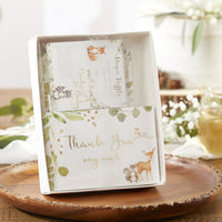 Thumbnail for Woodland Baby Shower Invitation & Thank You Card Bundle (Set of 25) - Alternate Image 4 | My Wedding Favors
