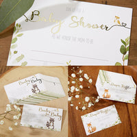 Thumbnail for Woodland Baby Shower Invitation & Thank You Card Bundle (Set of 25) - Alternate Image 5 | My Wedding Favors
