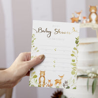 Thumbnail for Woodland Baby Shower Invitation & Thank You Card Bundle (Set of 25) - Alternate Image 7 | My Wedding Favors