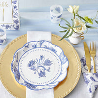 Blue Willow 9 in. Premium Paper Plates (Set of 16) - Alternate Image 4 | My Wedding Favors