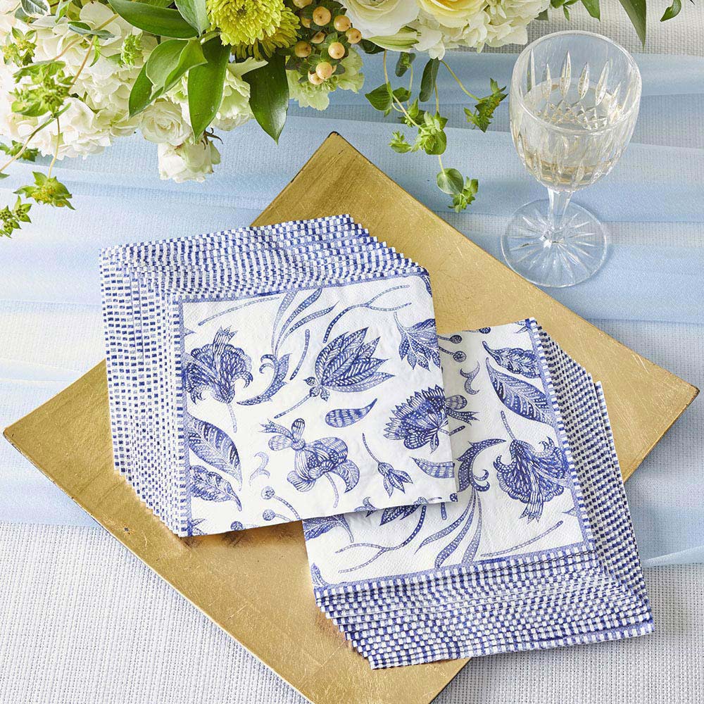 Blue Willow 2 Ply Paper Napkins (Set of 30) - Alternate Image 3 | My Wedding Favors