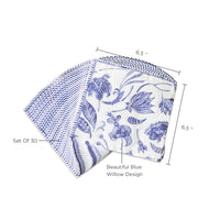 Thumbnail for Blue Willow 2 Ply Paper Napkins (Set of 30) - Alternate Image 5 | My Wedding Favors