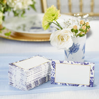 Thumbnail for Blue Willow Tent Place Card (Set of 50)