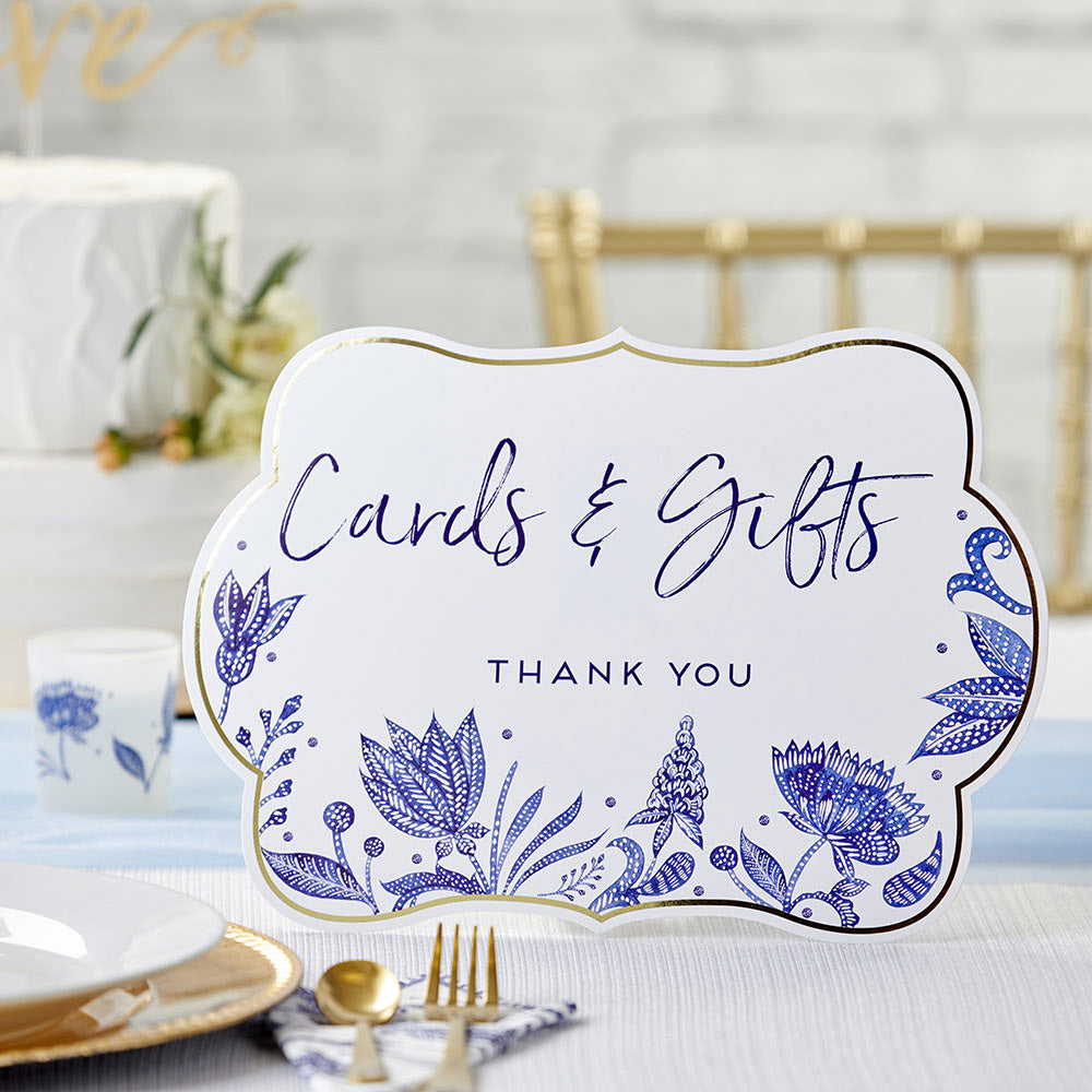 Blue Willow Décor Sign Kit (Set of 8) - Alternate Image 4 | My Wedding Favors