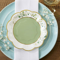 Thumbnail for Botanical Garden 7 in. Premium Paper Plates (Set of 16) - Alternate Image 7 | My Wedding Favors