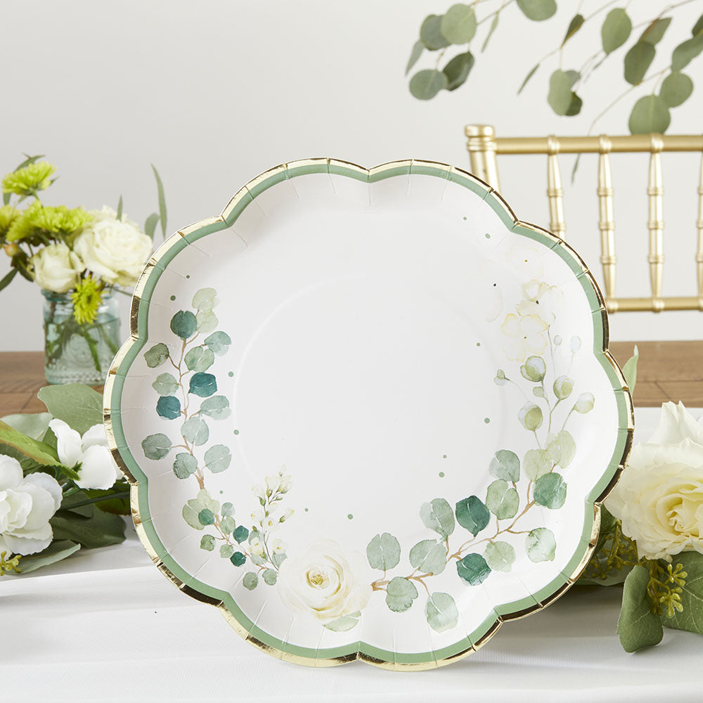 Botanical Garden 9 in. Premium Paper Plates (Set of 16) - Alternate Image 5 | My Wedding Favors