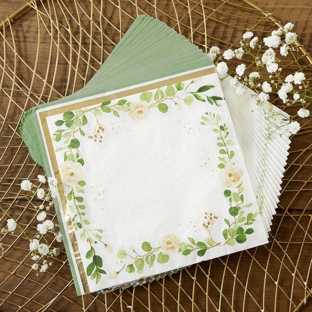 Botanical Garden 2 Ply Paper Napkins (Set of 30) - Alternate Image 3 | My Wedding Favors