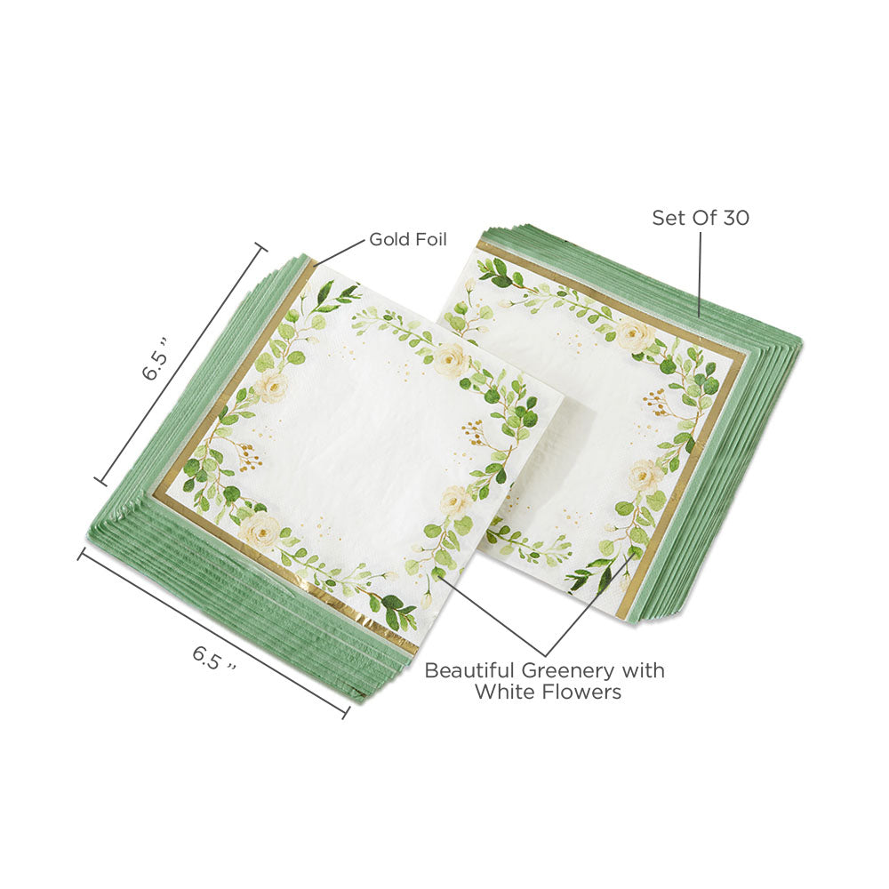 Botanical Garden 2 Ply Paper Napkins (Set of 30) - Alternate Image 6 | My Wedding Favors