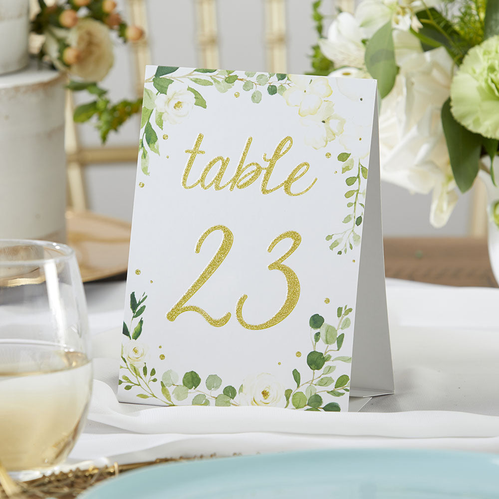 Botanical Garden Wedding Table Numbers (1-25)