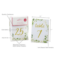 Thumbnail for Botanical Garden Wedding Table Numbers (1-25)