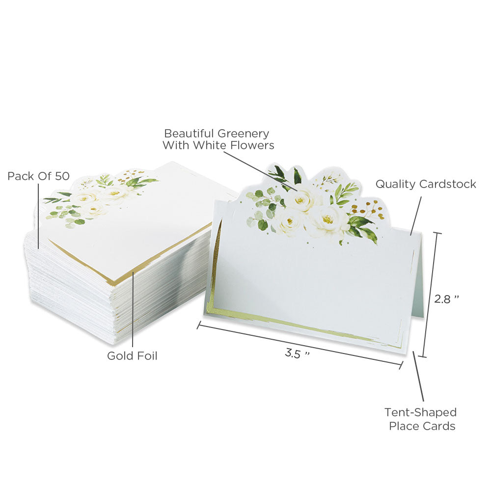 Botanical Garden Tent Place Card (Set of 50) - Alternate Image 7 | My Wedding Favors