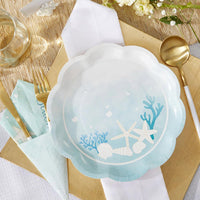 Beach Party 9 in. Premium Paper Plates (Set of 16) - Alternate Image 4 | My Wedding Favors